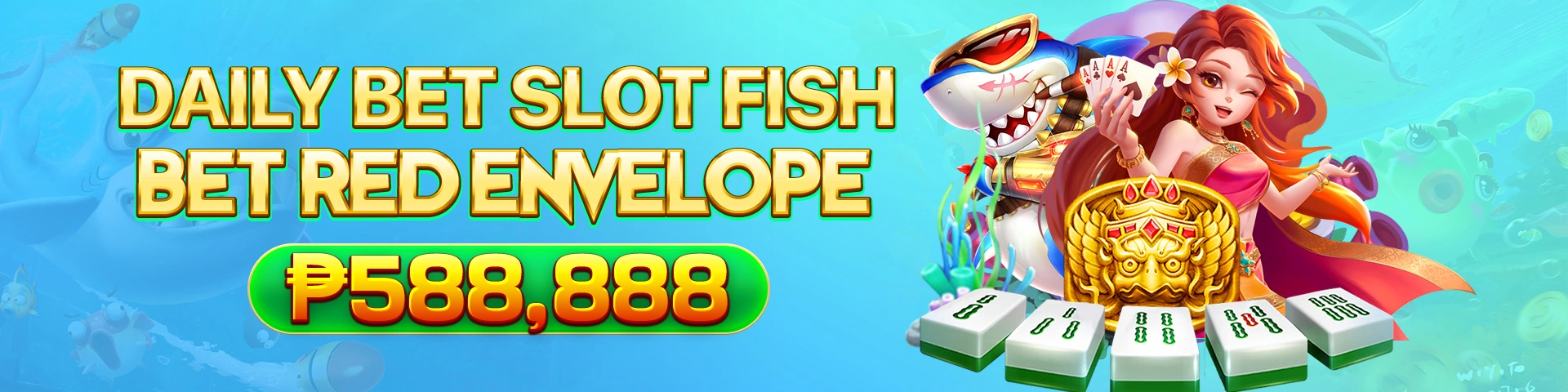 Colorful fishing game lobby on PHMYSTIC online casino platform
